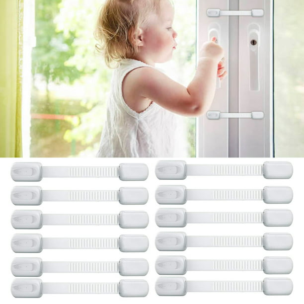 New Child Locks 12pcs Baby Cupboard Cabinet Safety Pet Proofing Door Drawer Kid